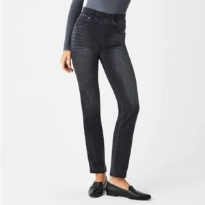 Spanx Black Straight Leg Jeans Petite M